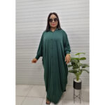 green abaya dress