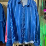 blue shirt silk